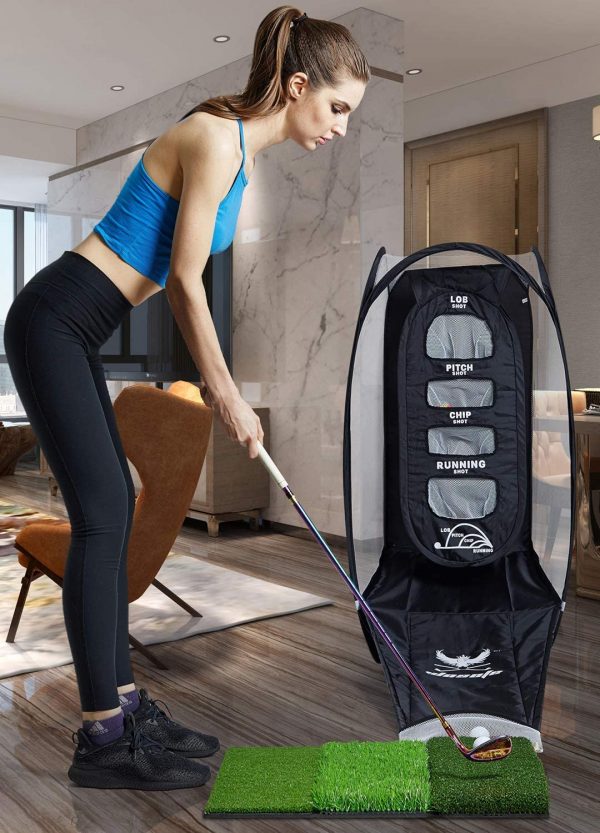 Portable Golf Chipping Hitting Trainer practice Net