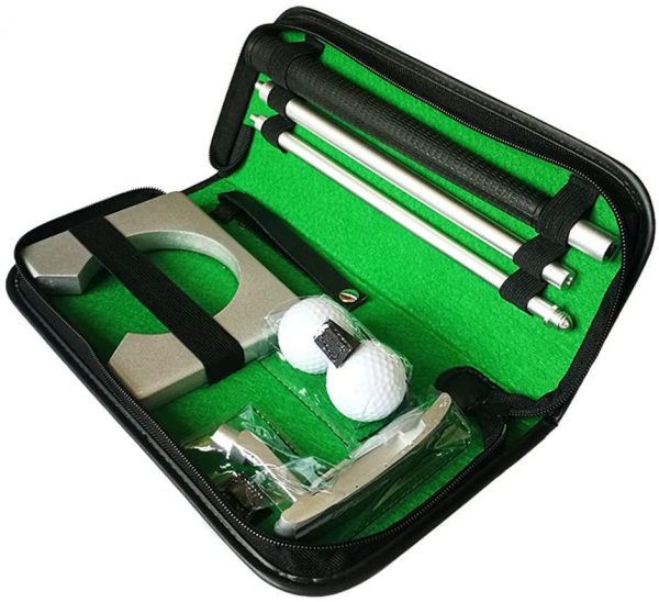 Golf Putter Set Portable Mini Golf Equipment Practice Kit