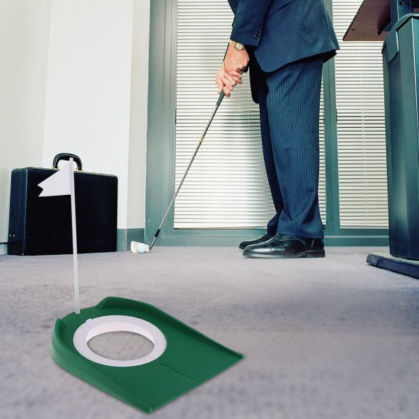 Portable Golf Practice Office Putting Set Mat With Hole