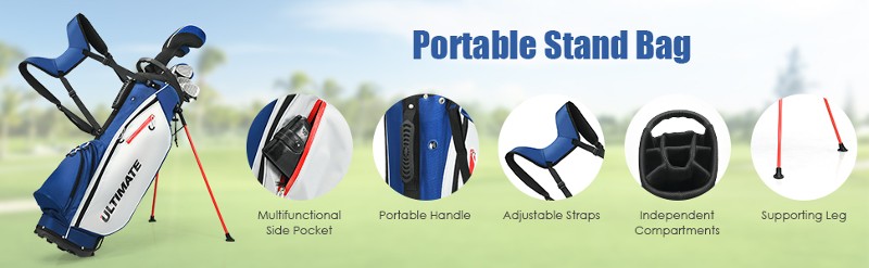 10 Pcs men Complete Golf Club Set
