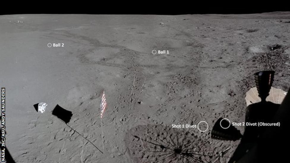 How Far Did the Golf Ball Hit on the Moon Go?