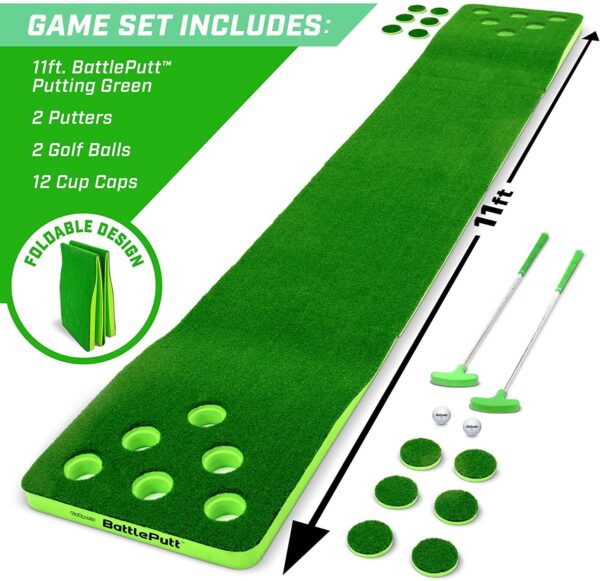 Battleputt 11ft Putting Game - Includes 2 Putters and 2 Golf Balls